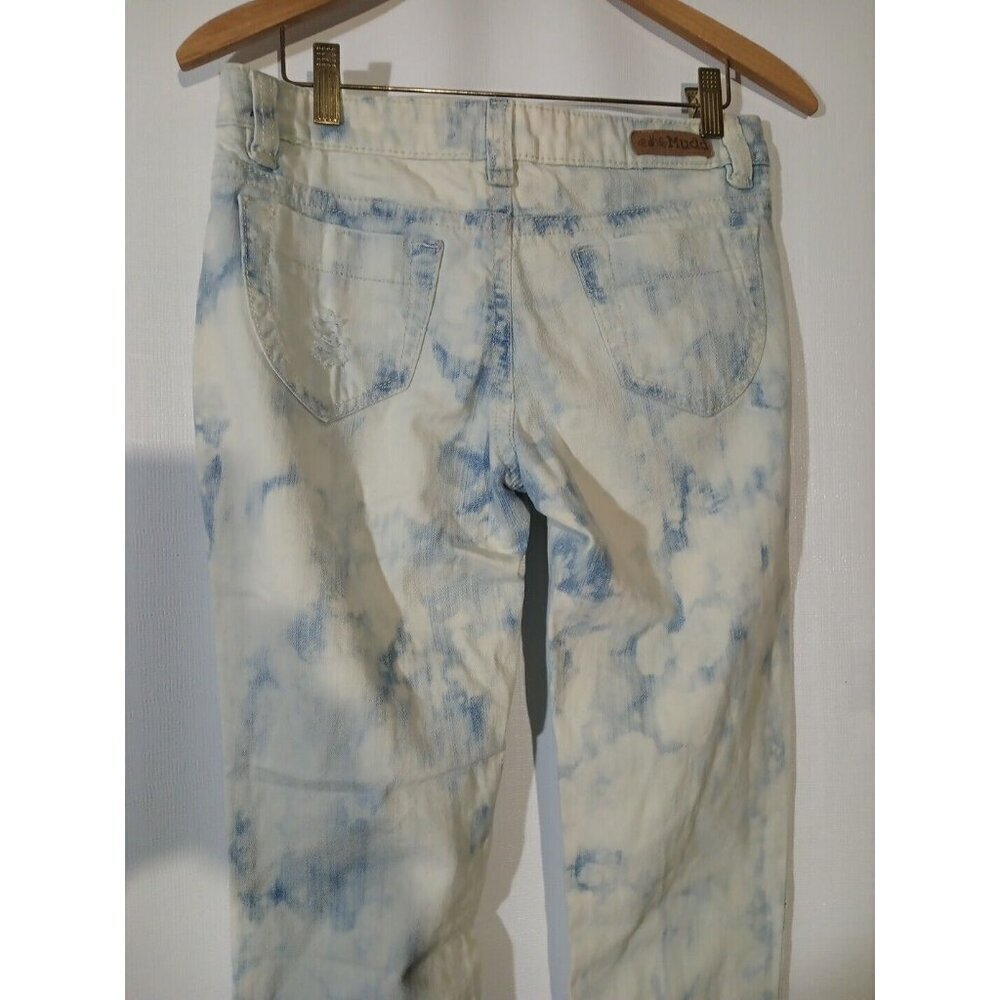 Mudd Flex Stretch Hi Rise 29x31 Destroyed Jeans Ladies size 5 - Picture 4 of 6